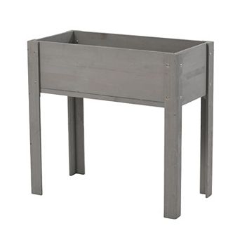 KWPZQEB Wooden Raised Garden Bed with Legs, Outdoor Planter Box for Flowers Fruits Vegetable