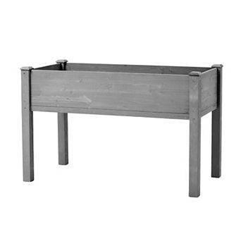 KWPZQEB Wooden Raised Garden Bed with Legs, Outdoor Planter Box for Flowers Fruits Vegetable