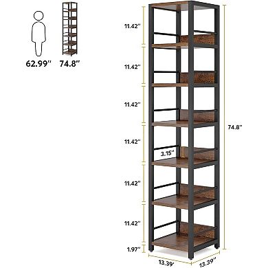 6 Tier Corner Storage Shelf for Living Room, Bedroom or Home Office