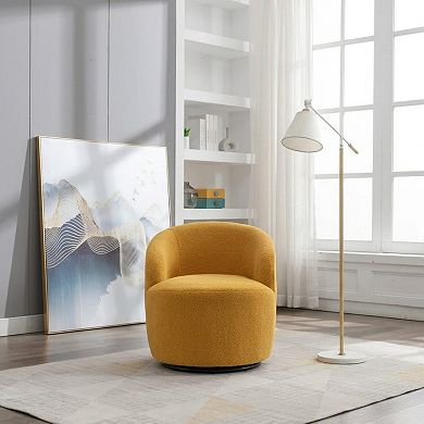 Teddy fabric sofa chair, rotating armchair, high-elastic foam,Special seats