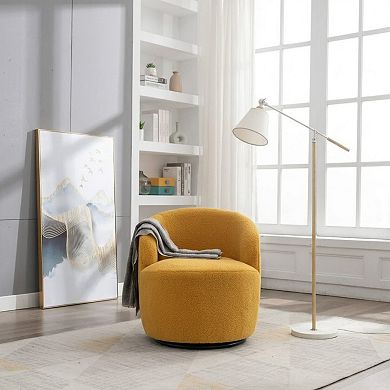 Teddy fabric sofa chair, rotating armchair, high-elastic foam,Special seats