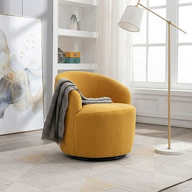 Teddy fabric sofa chair, rotating armchair, high-elastic foam,Special seats