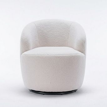 Teddy fabric sofa chair, rotating armchair, high-elastic foam,Special seats