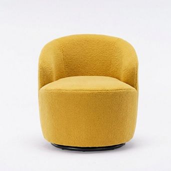 Teddy fabric sofa chair, rotating armchair, high-elastic foam,Special seats