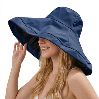 Women's Wide Brim Sun Hat UV Protection Bucket Hat Lightweight Packable Beach Outdoor Hat