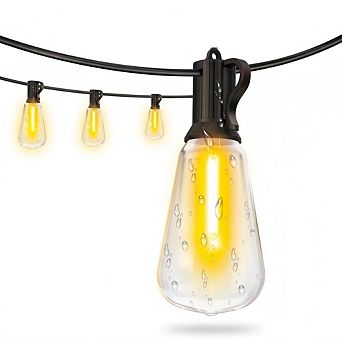 100FT waterproof outdoor light string with remote control and adjustable features