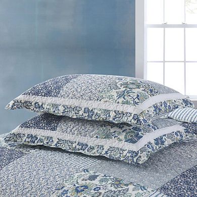 Floral Patchwork Reversible Bedspread