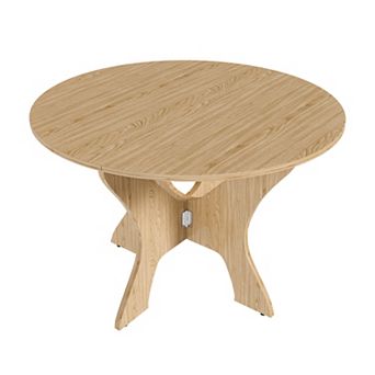 KWPZQEB 43Inch Folding Dining Table, Space Saving Foldable Kitchen Table for Dining Room