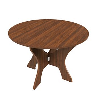 KWPZQEB 43Inch Folding Dining Table, Space Saving Foldable Kitchen Table for Dining Room