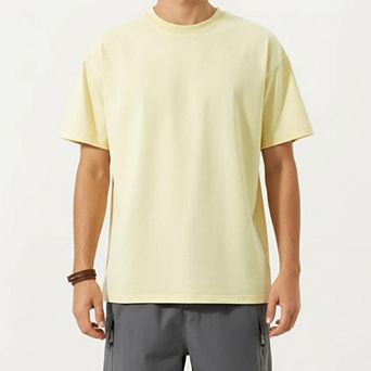 Men's Short Sleeve T-Shirt with Relaxed Fit Soft Lightweight Breathable Everyday Essential Top