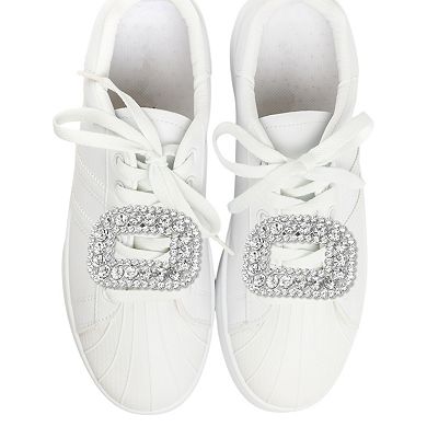 Square with Detachable Clip Shoe Accessories 2 Pcs