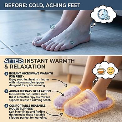 Herbal Concepts Aromatherapy Boot Shaped Microwaveable Wrap Made of Organic Flaxseed, Peppermint