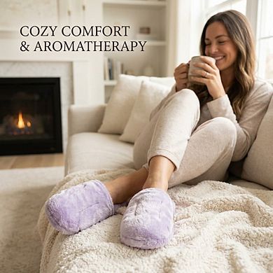 Herbal Concepts Aromatherapy Boot Shaped Microwaveable Wrap Made of Organic Flaxseed, Peppermint