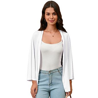 Lightweight Cardigans for Women Batwing Long Sleeve Drape Open Front Casual Loose Cardigan Sweaters