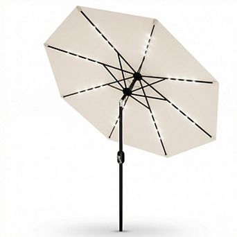 ANIXOL 9FT Solar LED Patio Umbrella with 32 Lights