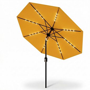 ANIXOL 9FT Solar LED Patio Umbrella with 32 Lights