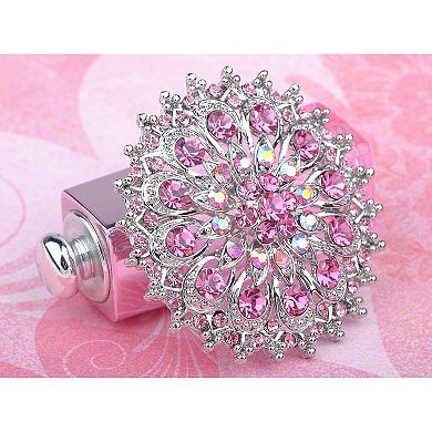 Shine Crystal Rhinestones Flower Snowflake Floral Wreath Wedding Brooch Pin