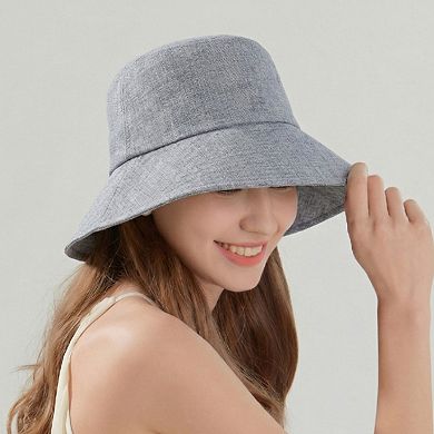 Women Wide Brim Bucket Hat Classic Solid Sun Hat Lightweight Casual Everyday Hat