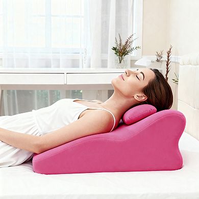 Memory pillow, for sitting back and lying down, multi-functional bed pillow