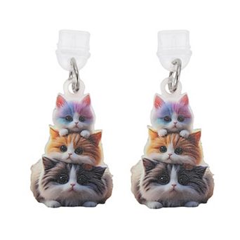 Cat Pendants Dust Plug Charm for Type-C Colorful 2 pc
