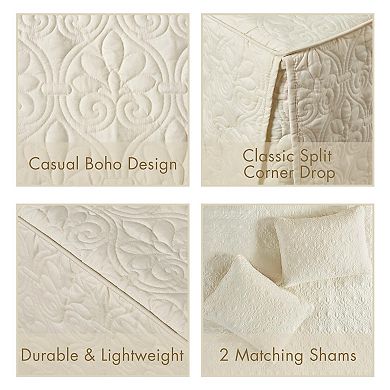 Quilted Bedspread Set Queen Size