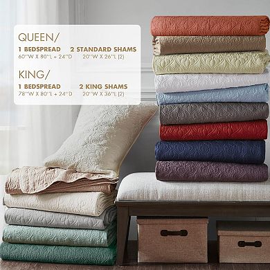 Quilted Bedspread Set Queen Size