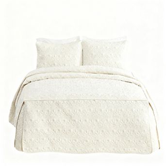 Quilted Bedspread Set Queen Size