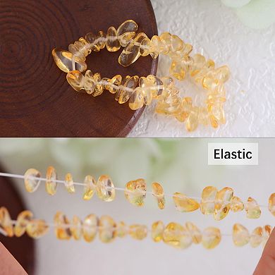 Natural Stone Chip Bracelet Irregular Gemstone Healing Crystal Quartz Bohemia Stretch Bead Bracelets