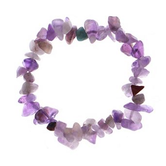 Natural Stone Chip Bracelet Irregular Gemstone Healing Crystal Quartz Bohemia Stretch Bead Bracelets