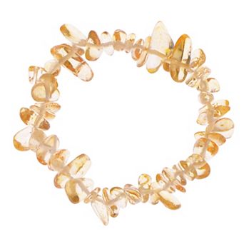 Natural Stone Chip Bracelet Irregular Gemstone Healing Crystal Quartz Bohemia Stretch Bead Bracelets