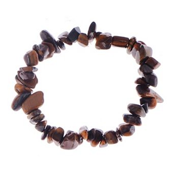 Natural Stone Chip Bracelet Irregular Gemstone Healing Crystal Quartz Bohemia Stretch Bead Bracelets
