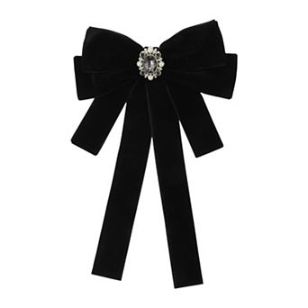 Women's Ribbon Bow Brooch Pre-Tied 1 pc