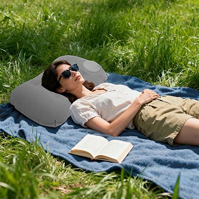 Pump-action Camping Pillow Inflatable Pillow 1Pc