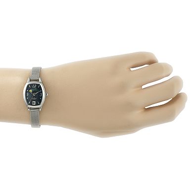 Peugeot Womens 30mm x 20mm Moon Phase Dial Watch with Self Adjustable Mesh Bracelet