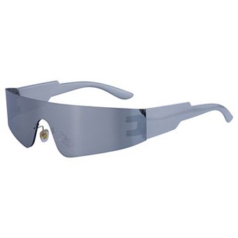 Sports Cycling Bridgeless Rimless Shield Sunglasses Outdoor Trendy Sun Glasses UV Protection