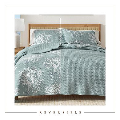 Reversible All-Year Lightweight Nautical Style Beach Bedspread