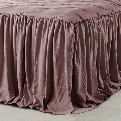 Pleated King Bedspread Set 3-Piece Set