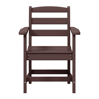 Outdoor HDPE Patio Classic Dining Arm Chair
