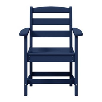 Outdoor HDPE Patio Classic Dining Arm Chair