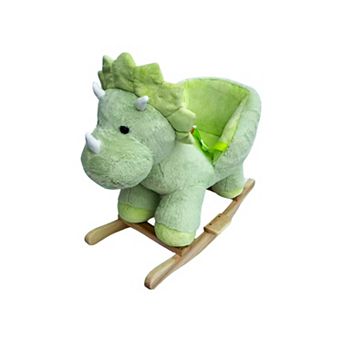 Rocking Horse Kids with Hand Puppets and Safety Belt, Dinosaur Rocking Toy, For Children 1-3 Years