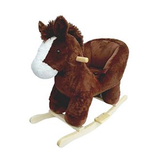 Rocking Horse Kids with Hand Puppets and Safety Belt, Dinosaur Rocking Toy, For Children 1-3 Years