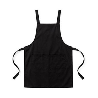 Adjustable Kitchen Apron with Front Pockets Durable Cooking Apron for Baking Cleaning Gardening
