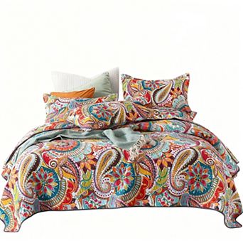 Extra-large Cotton Bohemian Print Bedspread