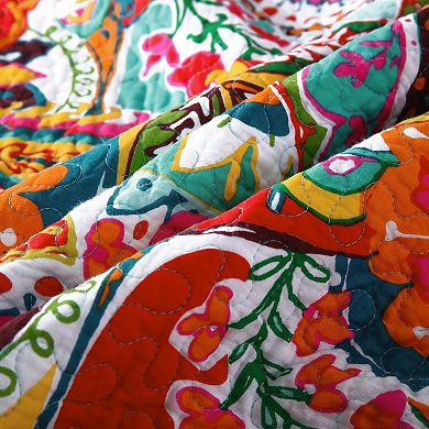 Extra-large Cotton Bohemian Print Bedspread