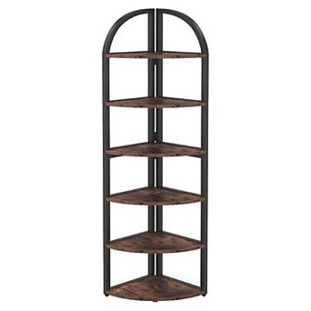 Corner Floor Shelf with 4 tier for Books, Plants, and Home Décor