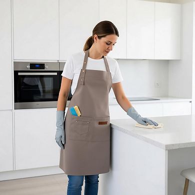 Kitchen Apron Adjustable Neck Apron with Pocket for Cooking Baking Crafting