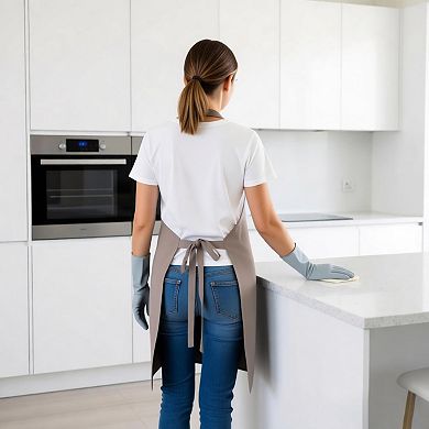 Kitchen Apron Adjustable Neck Apron with Pocket for Cooking Baking Crafting