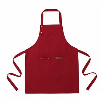 Kitchen Apron Adjustable Neck Apron with Pocket for Cooking Baking Crafting