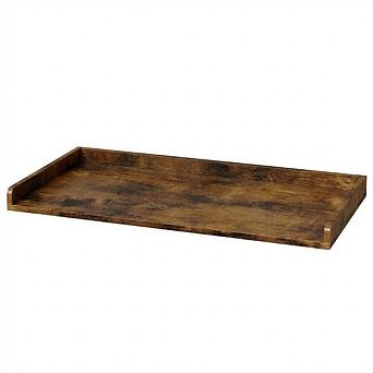 Washer Dryer Countertop, Wooden Laundry Countertop with Edge Rails, Washer and Dryer Topper