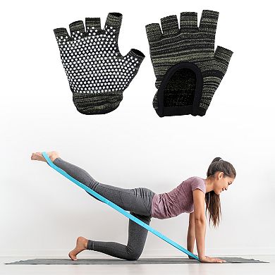 Non-slip Fingerless Yoga Gloves One Size 1Pair